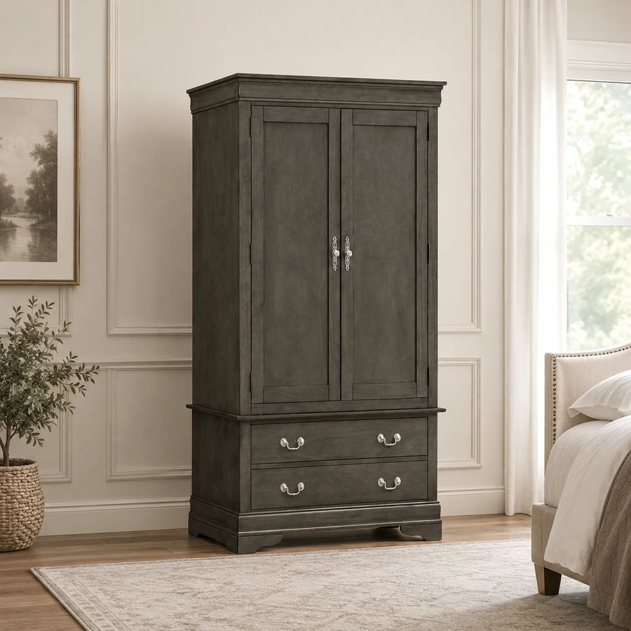 Louis Philippe Grey Wardrobe