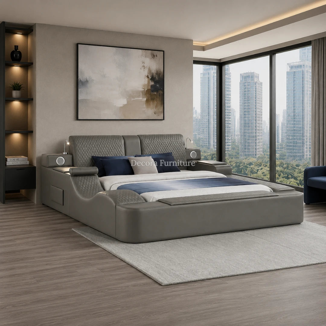 Cama Moderna Zoya Gray