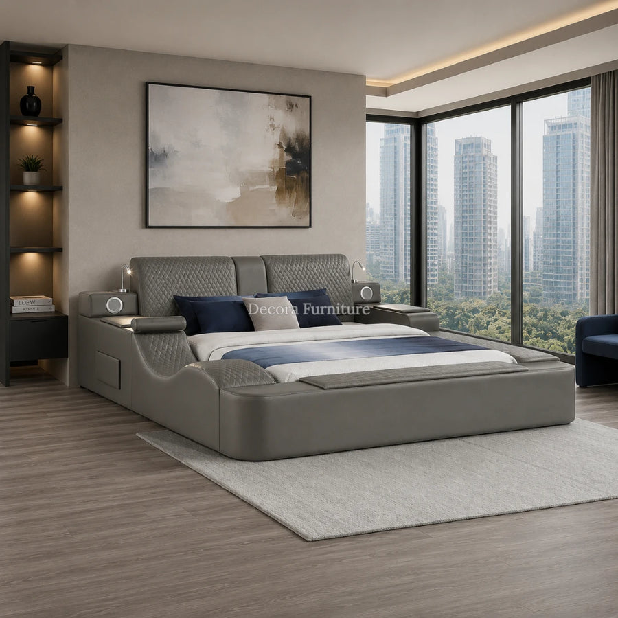 Cama Moderna Zoya Gray