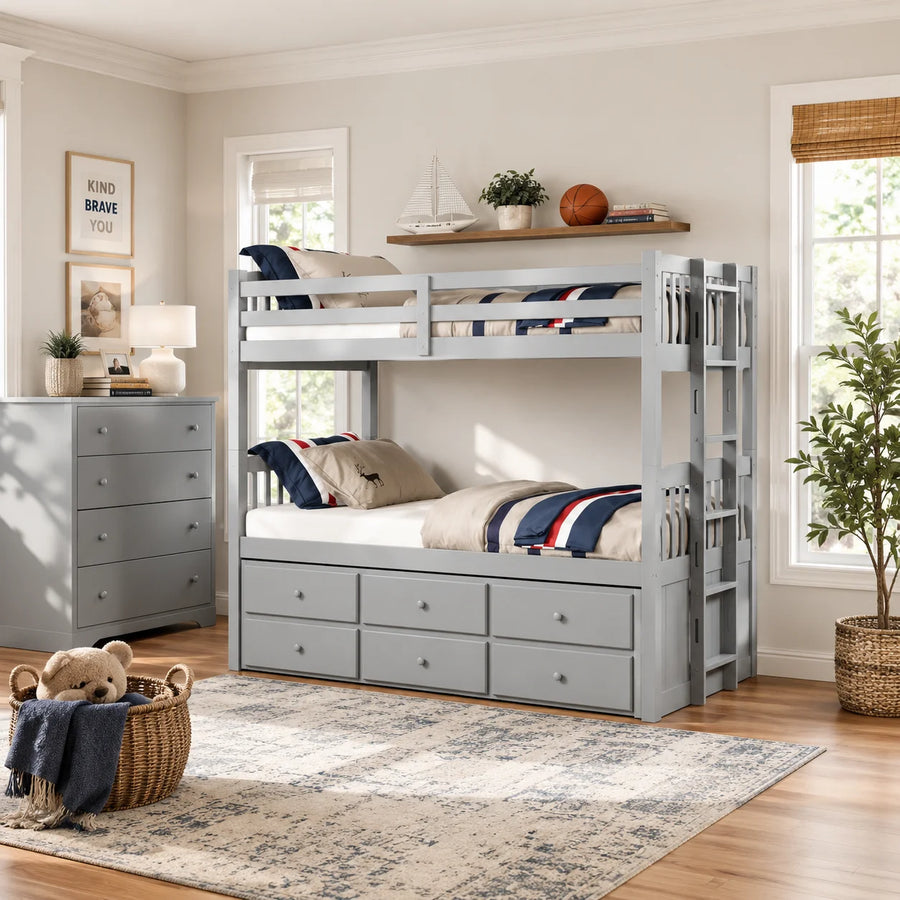 Cama Triple Grey
