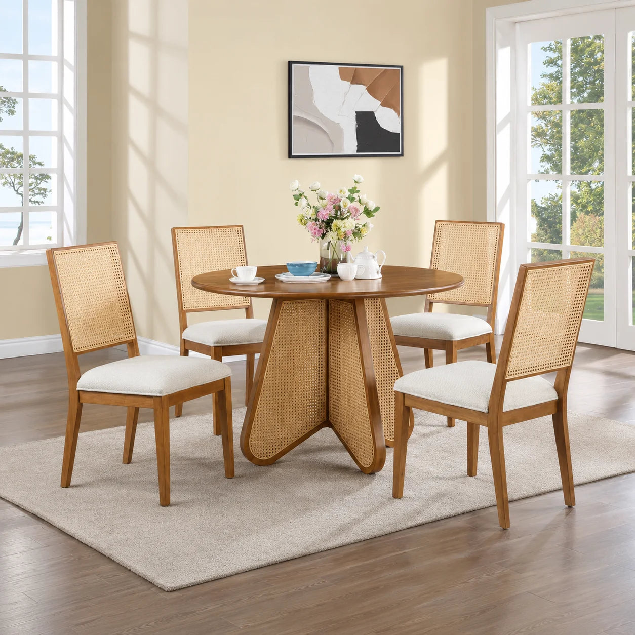 Butterfly Walnut Dining Set