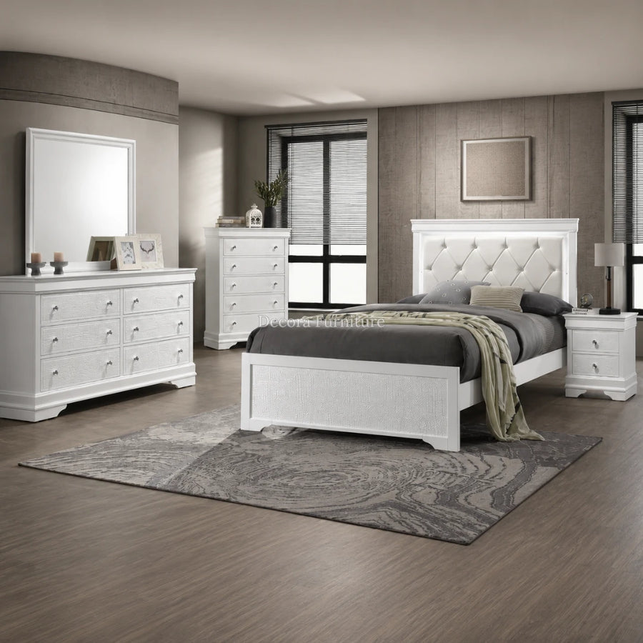 Blaze White Bedroom Set