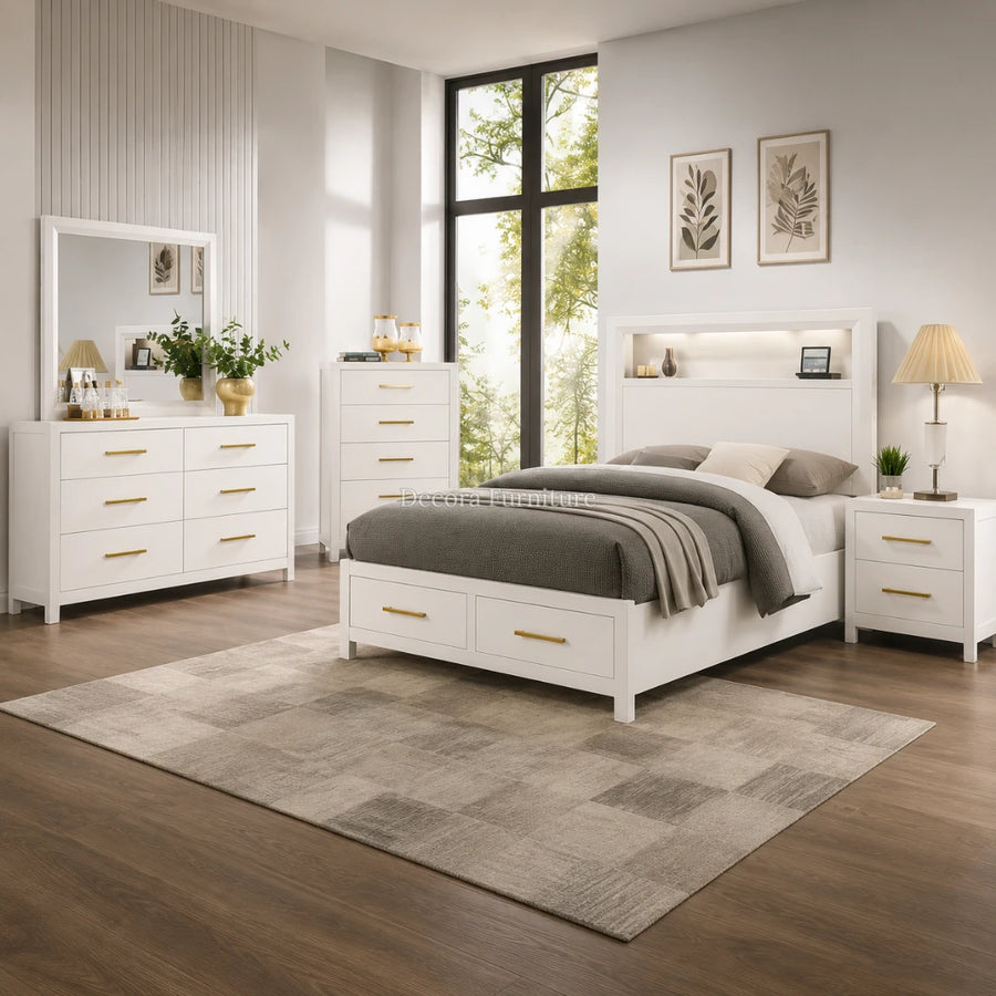 Kenzo Walnut Bedroom Set