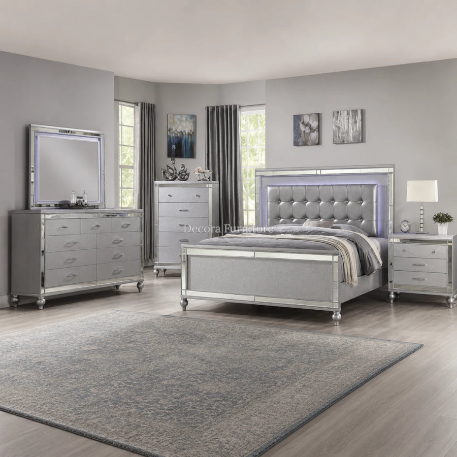 Sterling Silver Bedroom Set