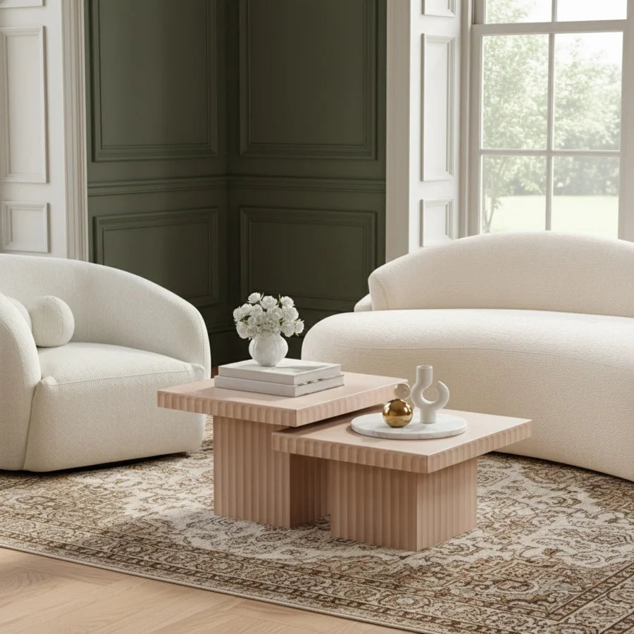 Mesa de Centro Spencer 2 Piezas Natural Oak