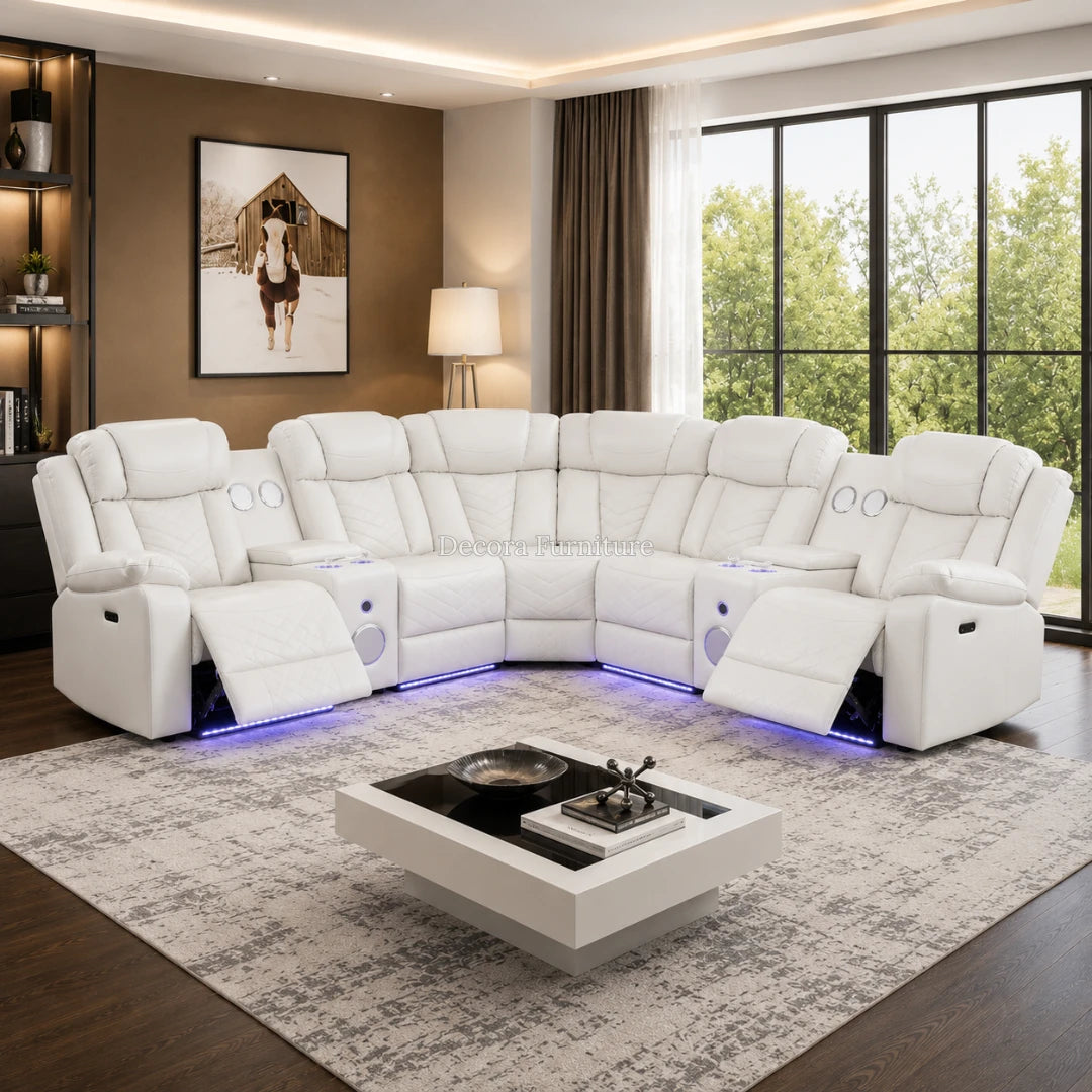Challenger Ice Sectional Sofa