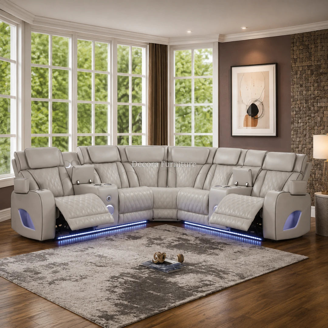 Fortuner Ice Reclining Sectional Sofa
